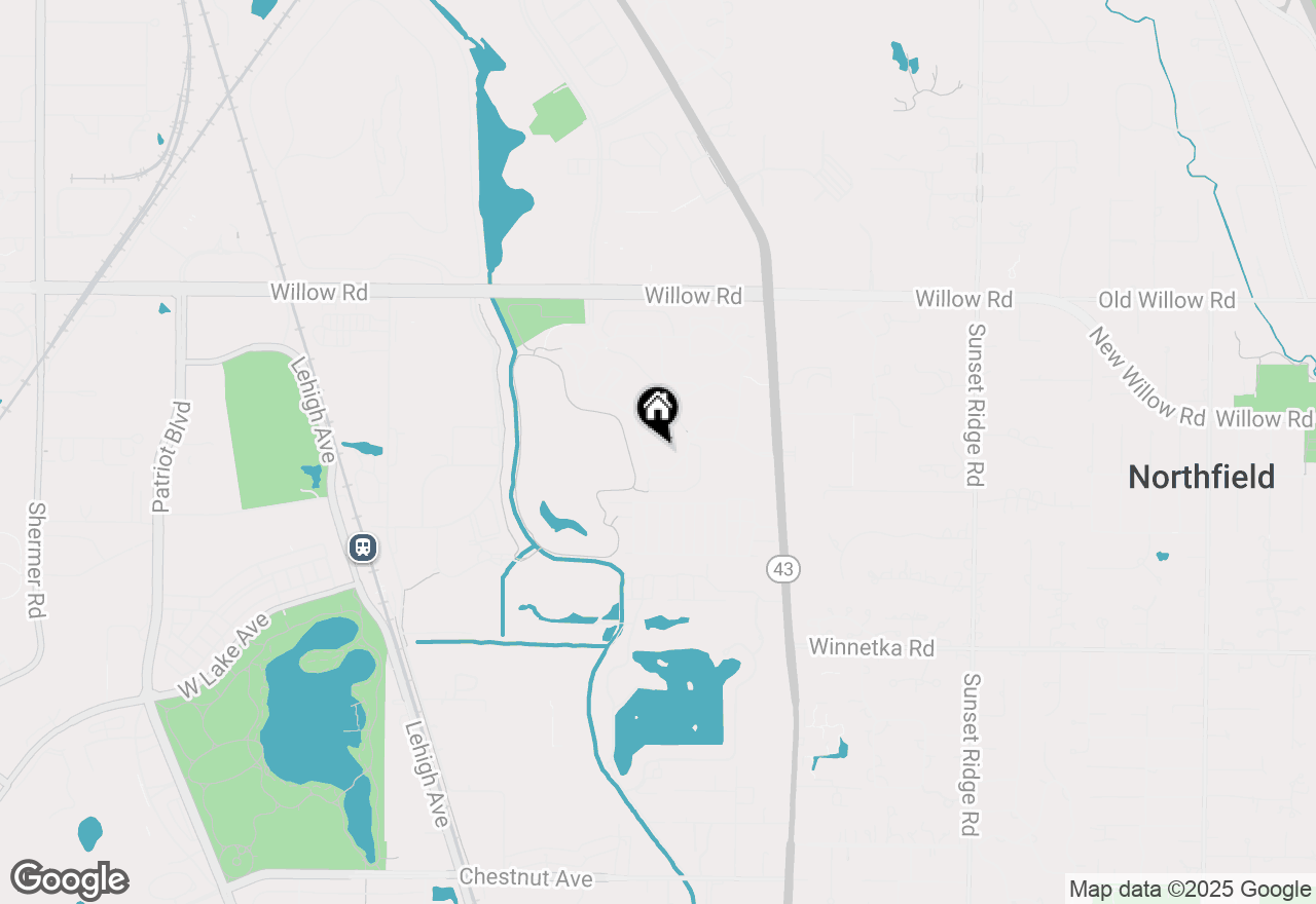 Map of 1820 Dunhill Circle, Glenview, IL 60025