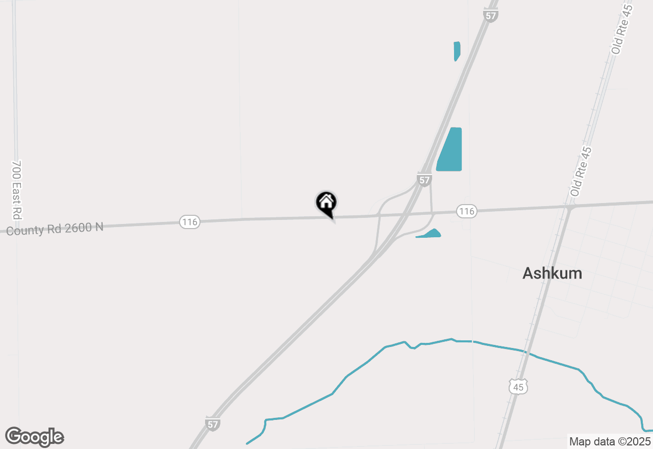 Map of 835 E State Route 116 Highway, Ashkum, IL 60911