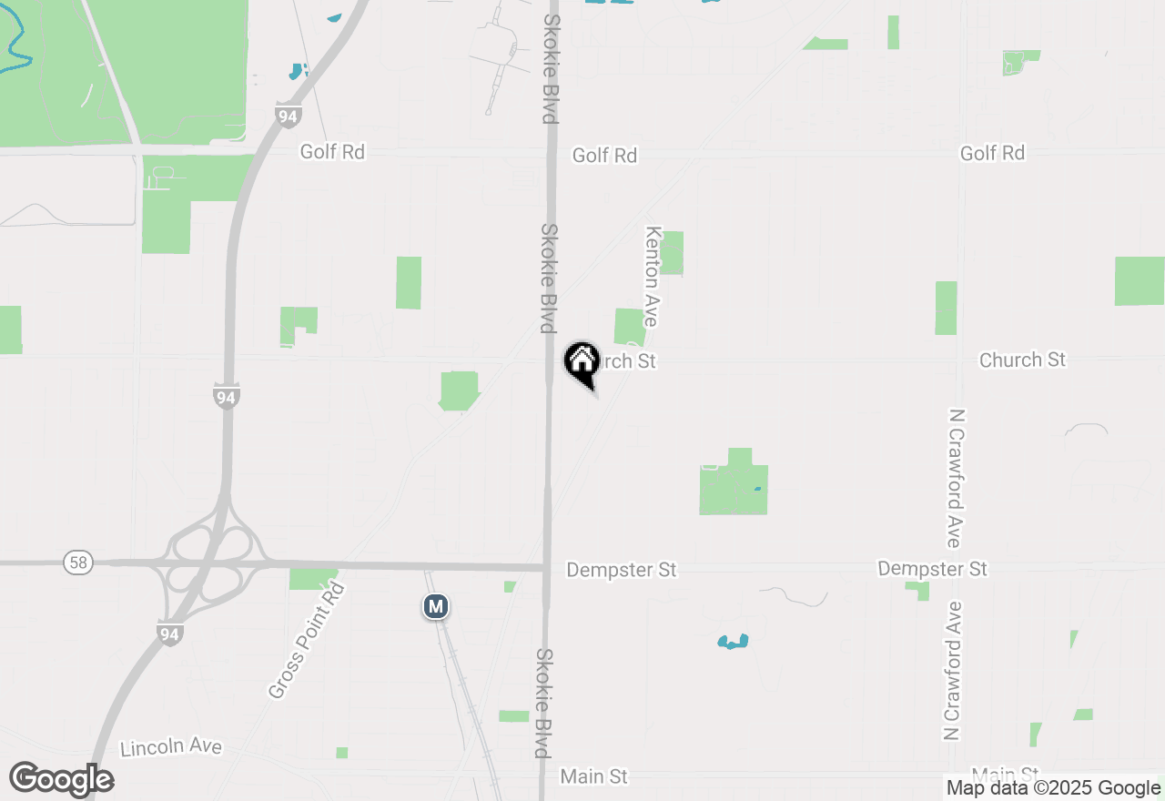 Map of 9109 Keating Avenue, Skokie, IL 60076