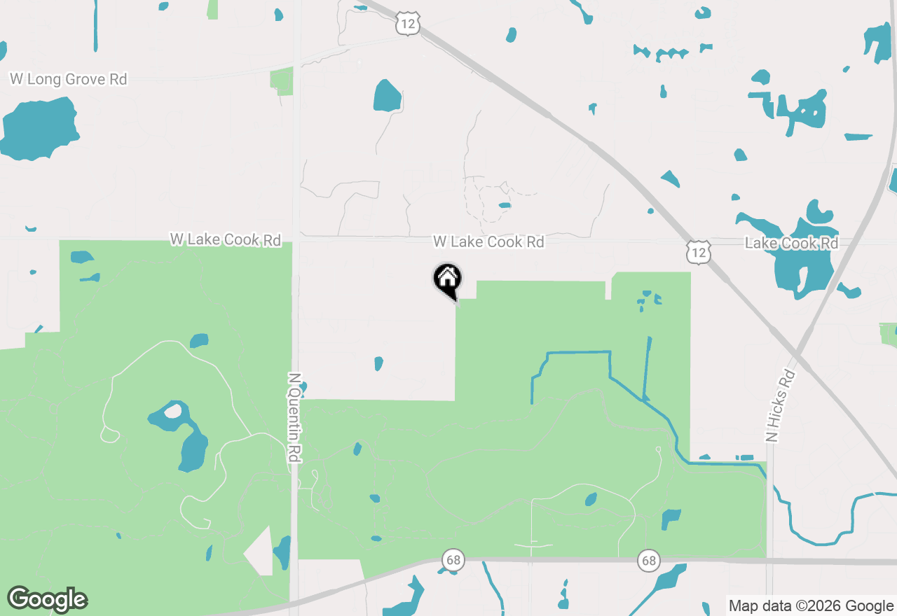 Map of 380 W Center Road, Palatine, IL 60074