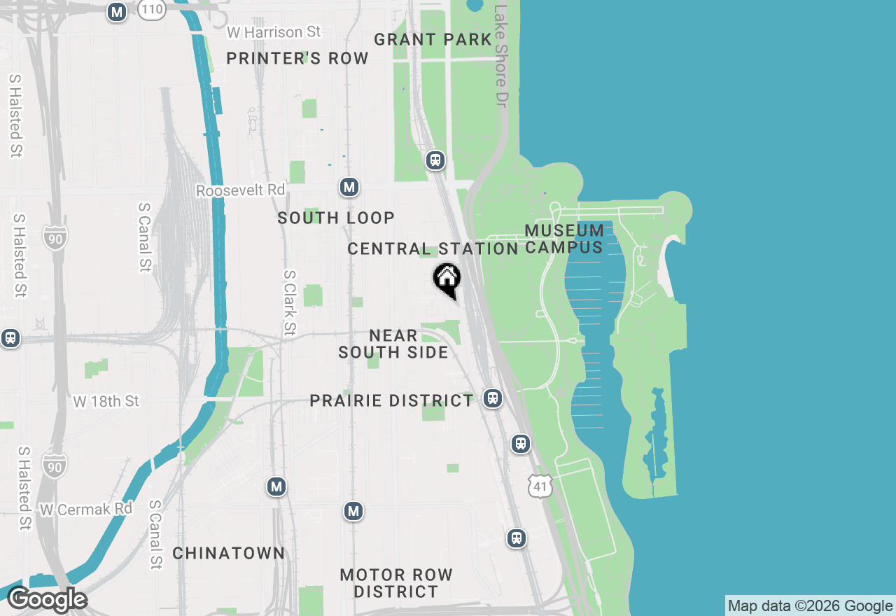 Map of 1507 S Prairie Avenue, Chicago, IL 60605