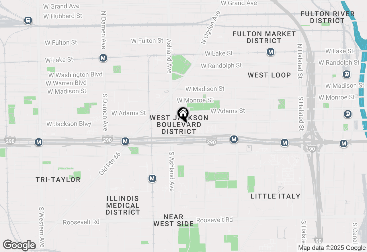 Map of 1513 W Jackson Boulevard #3, Chicago, IL 60607