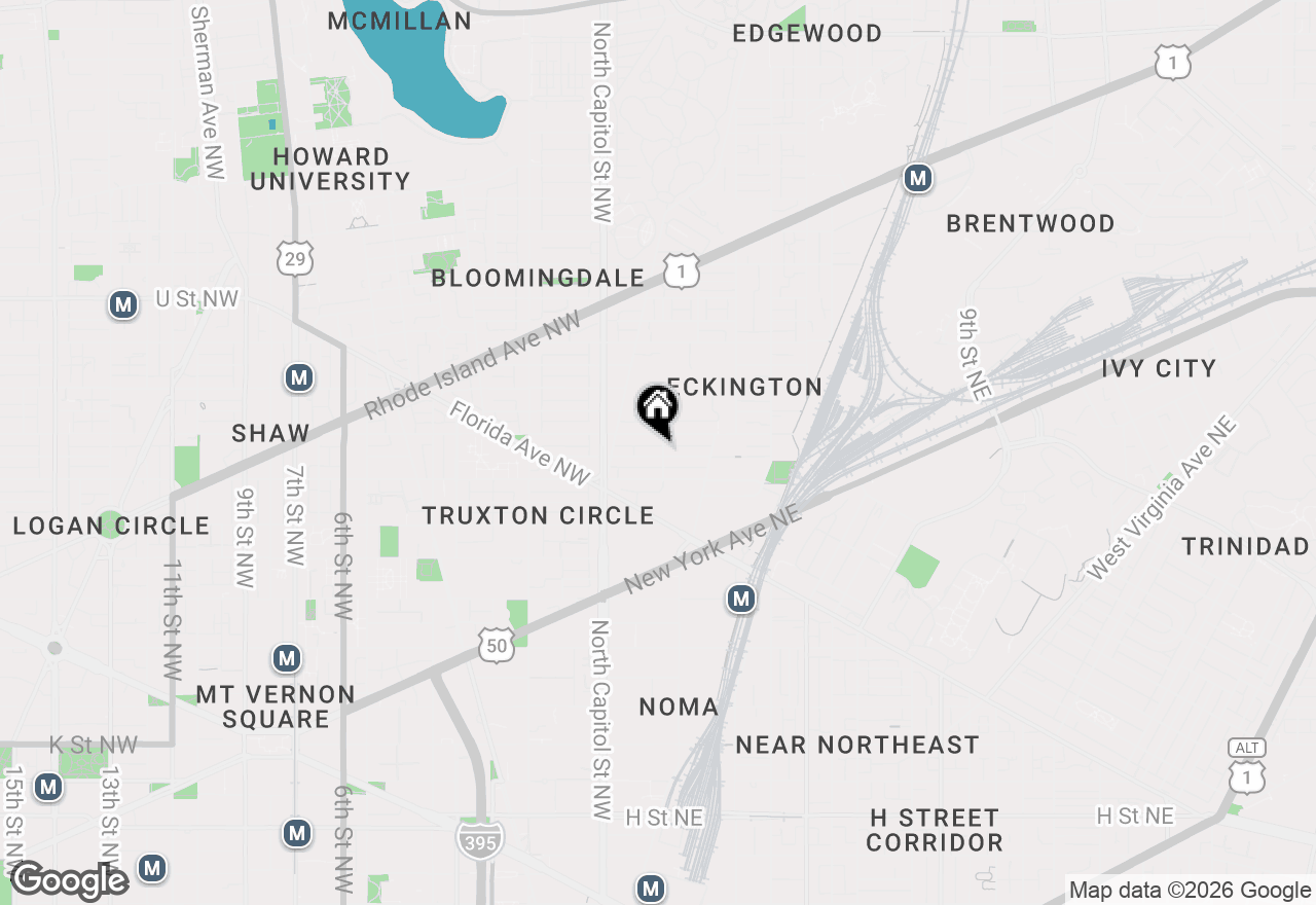 Map of 58 Quincy Place Ne #2, Washington, DC 20002