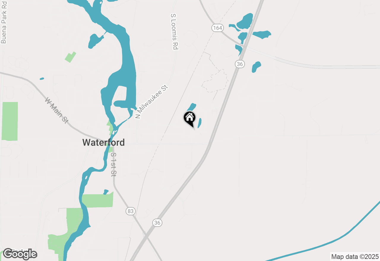 Map of 204 N 7th St, Waterford, WI 53185