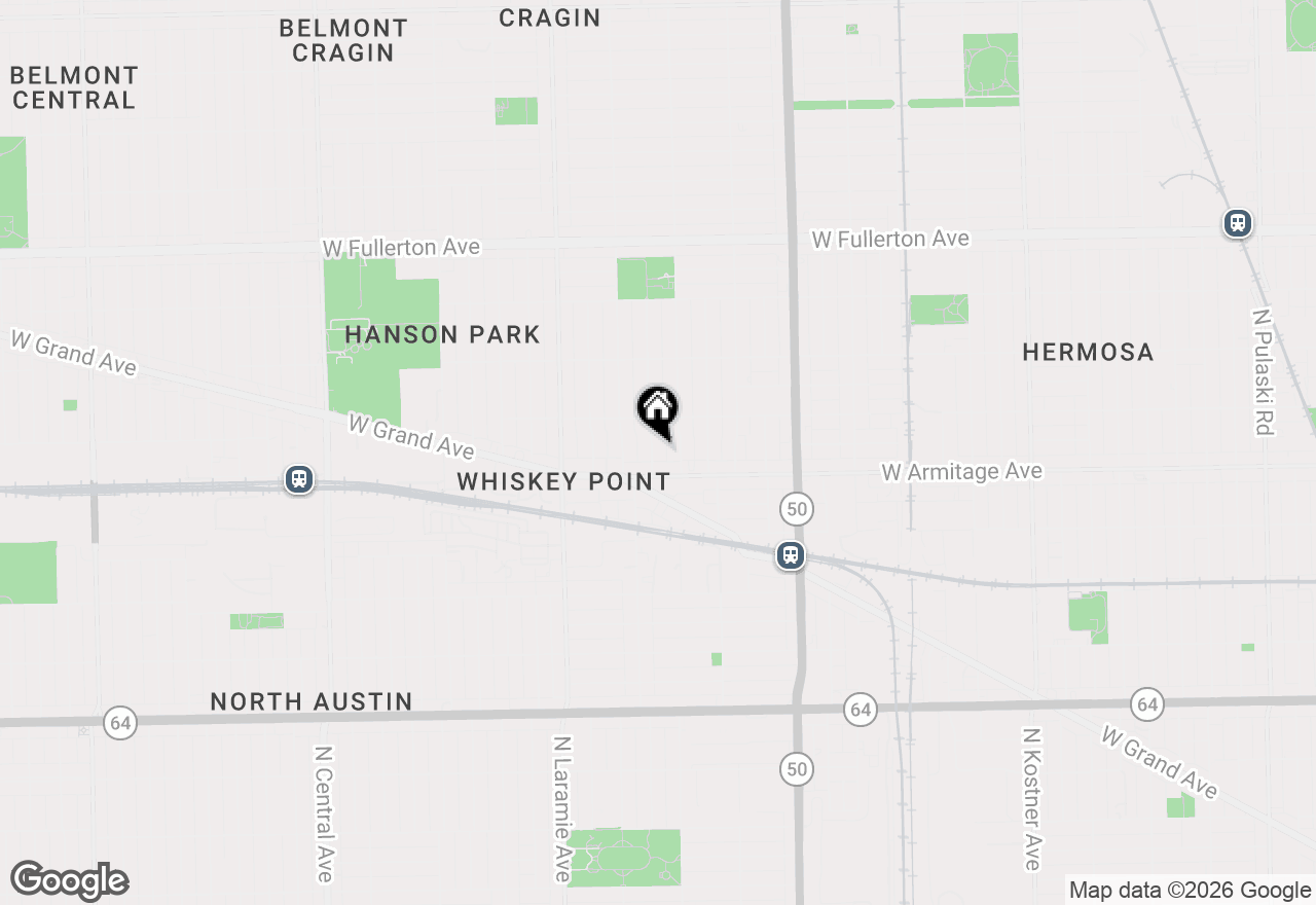 Map of 2025 N Lawler Avenue, Chicago, IL 60639