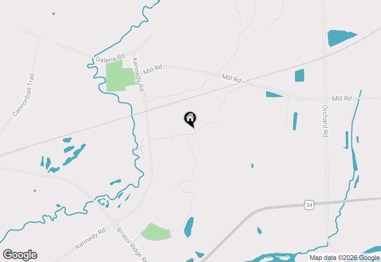 Map of 3171 Grande Trail, Yorkville, IL 60560