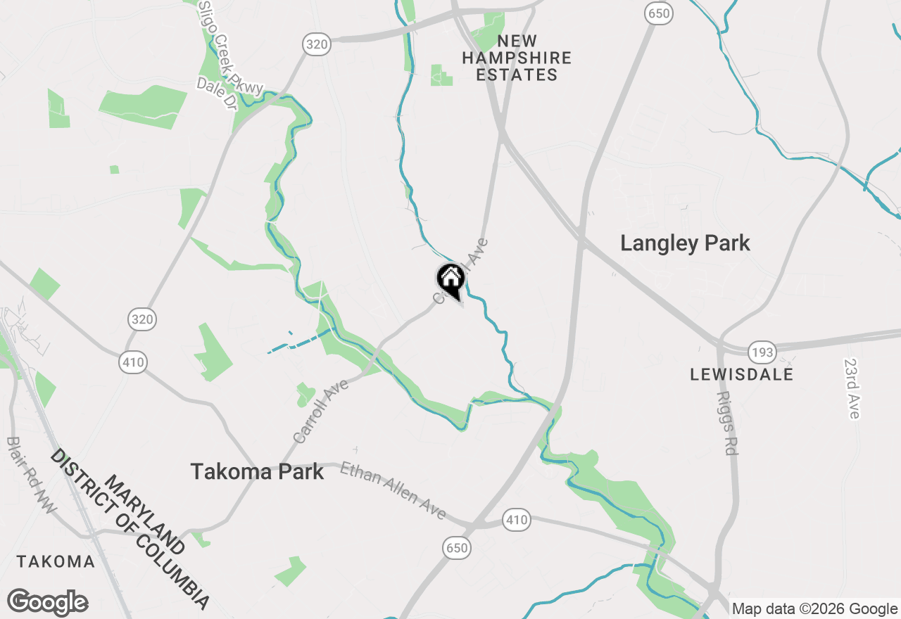 Map of 908 Davis Avenue, Takoma Park, MD 20912
