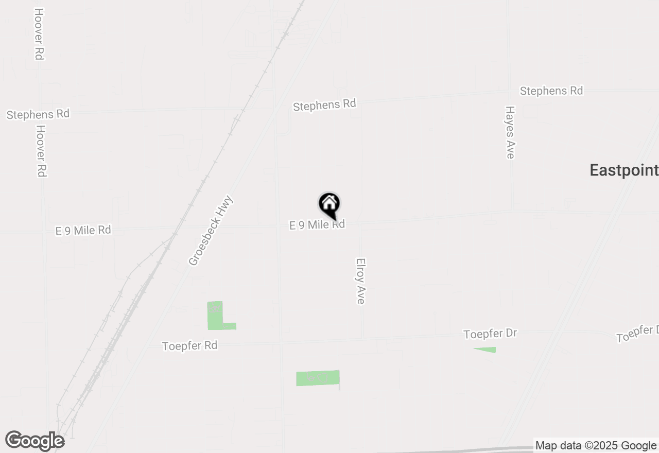 Map of 13920 E 9 Mile Road, Warren, MI 48089