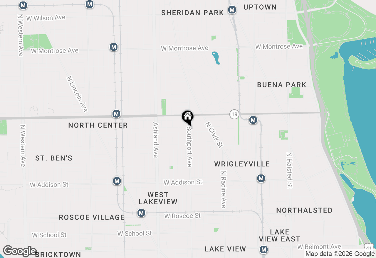 Map of 1400 W Byron Street #2E, Chicago, IL 60613