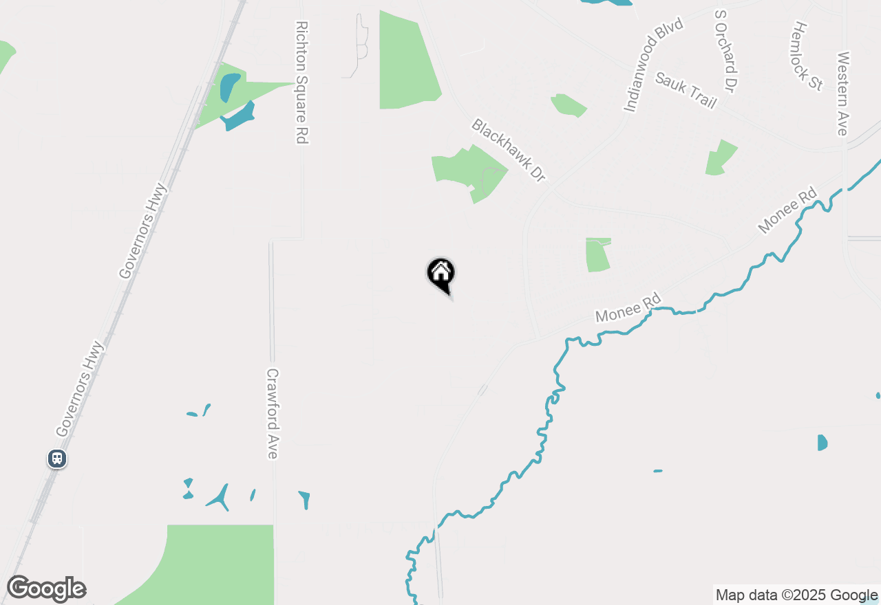 Map of 445 Tomahawk Street, Park Forest, IL 60466