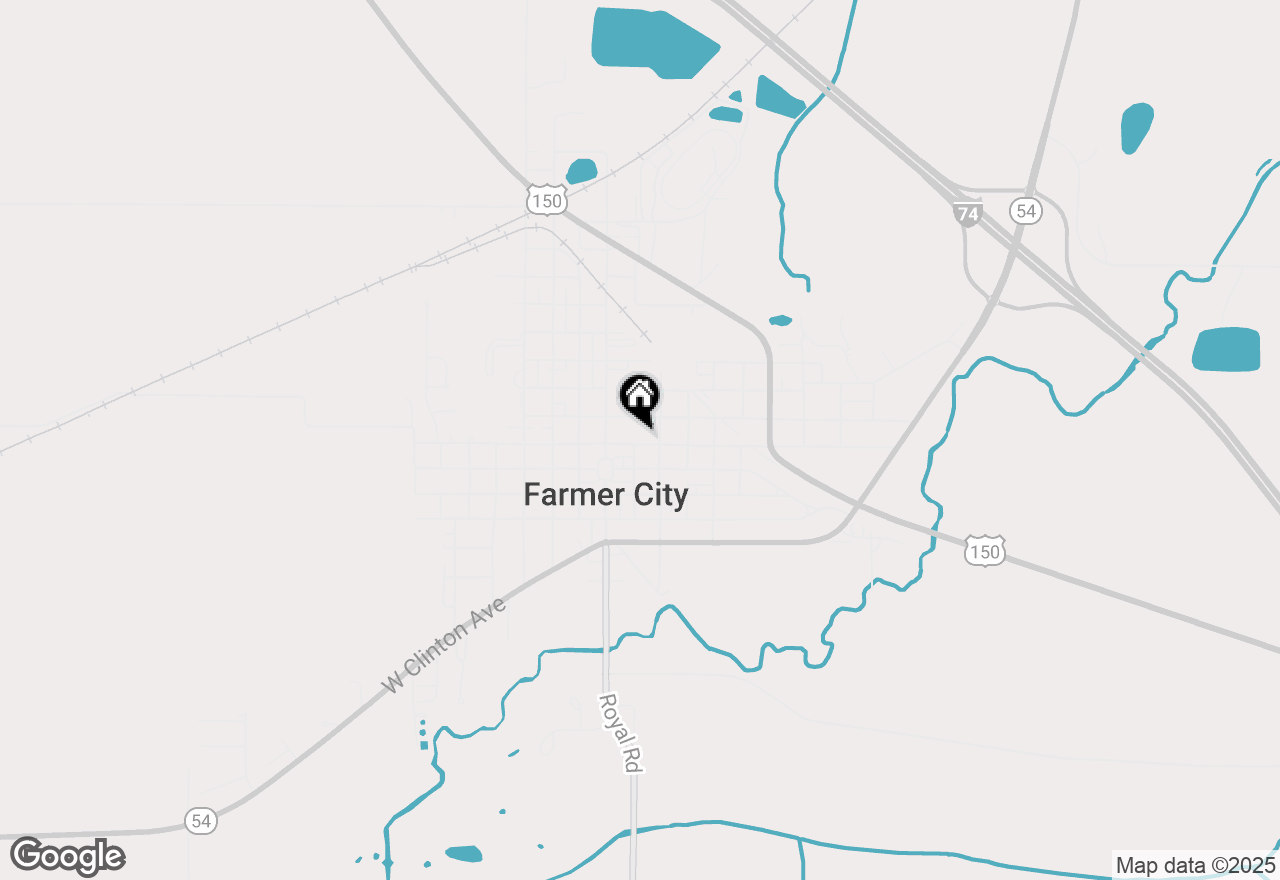 Map of 205 E High Street, Farmer City, IL 61842