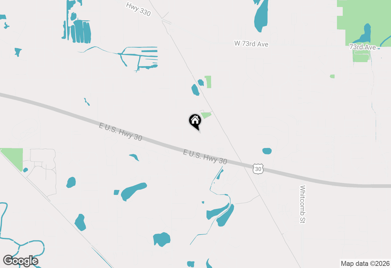 Map of 7849 Hanley Street, Schererville, IN 46375