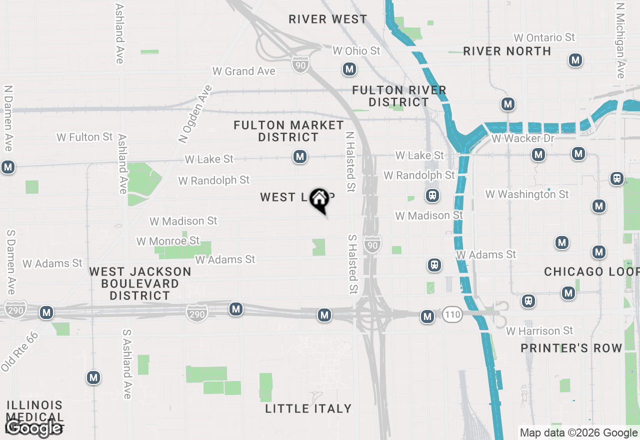 Map of 901 W Madison Street #714, Chicago, IL 60607