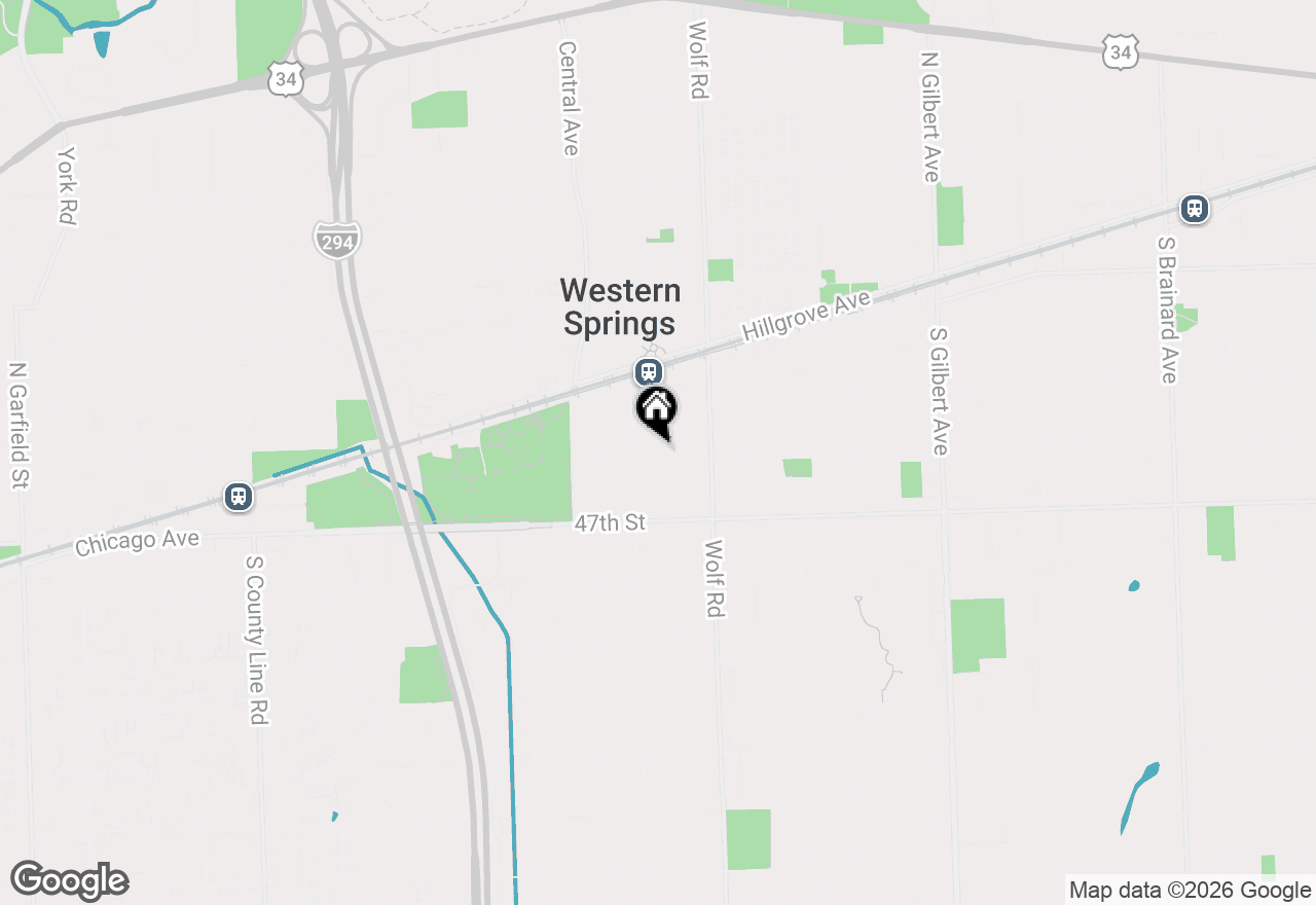 Map of 4554 Lawn Avenue, Western Springs, IL 60558