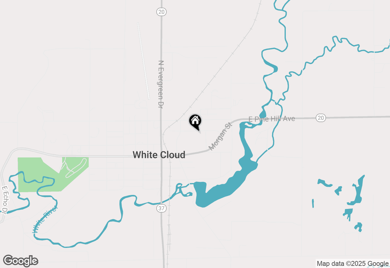Map of 1378 E Swain Street, White Cloud, MI 49349
