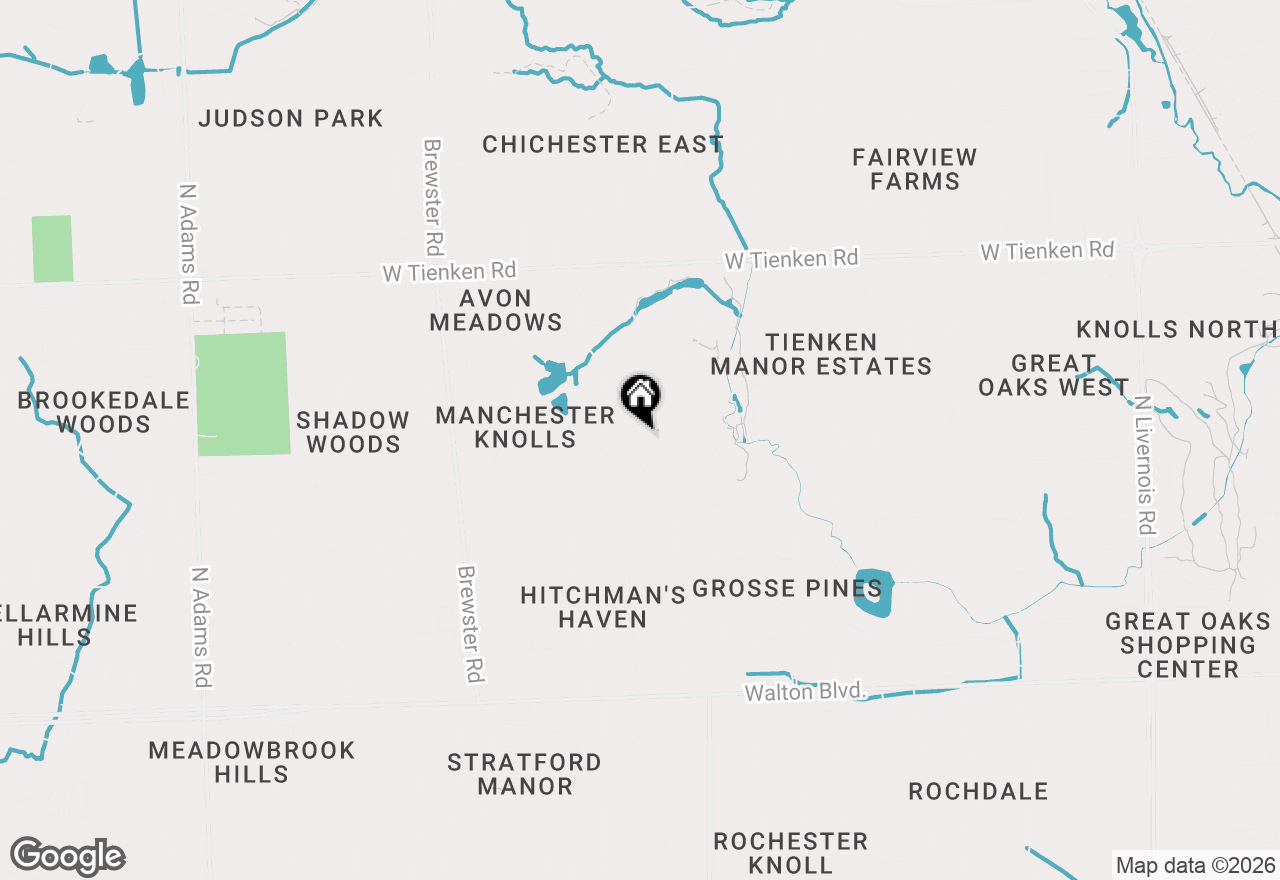 Map of 631 Heritage Lane, Rochester Hills, MI 48309