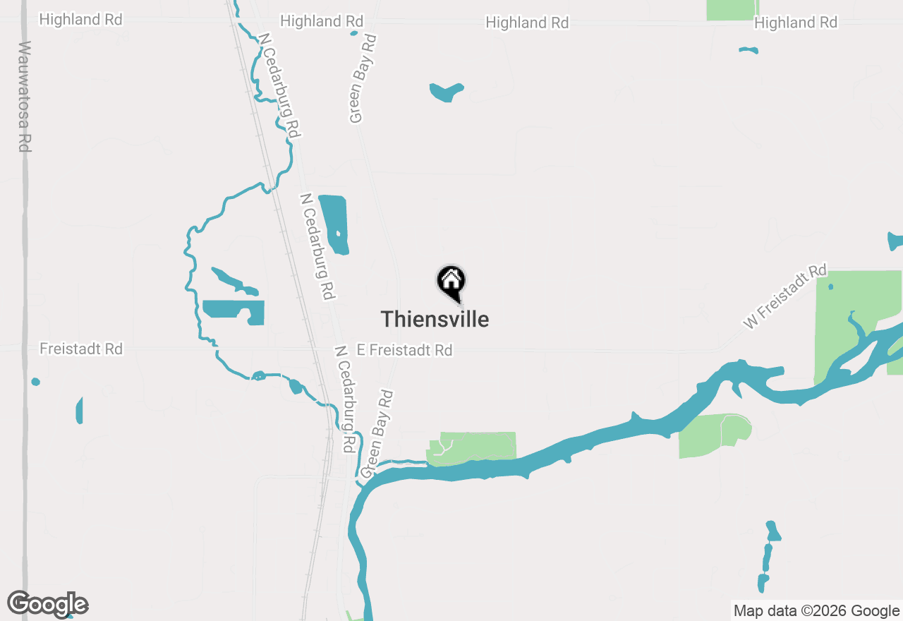 Map of 305 Sunny Ln, Thiensville, WI 53092