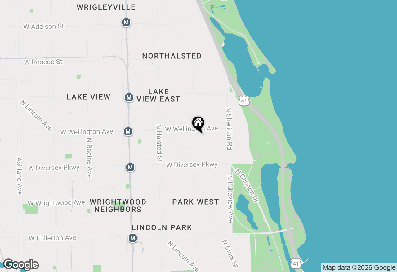 Map of 548 W Oakdale Avenue, Chicago, IL 60657