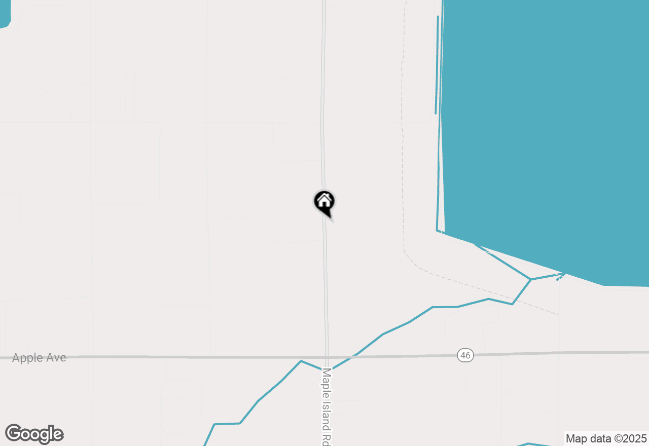 Map of 547 S Maple Island Road, Muskegon, MI 49442