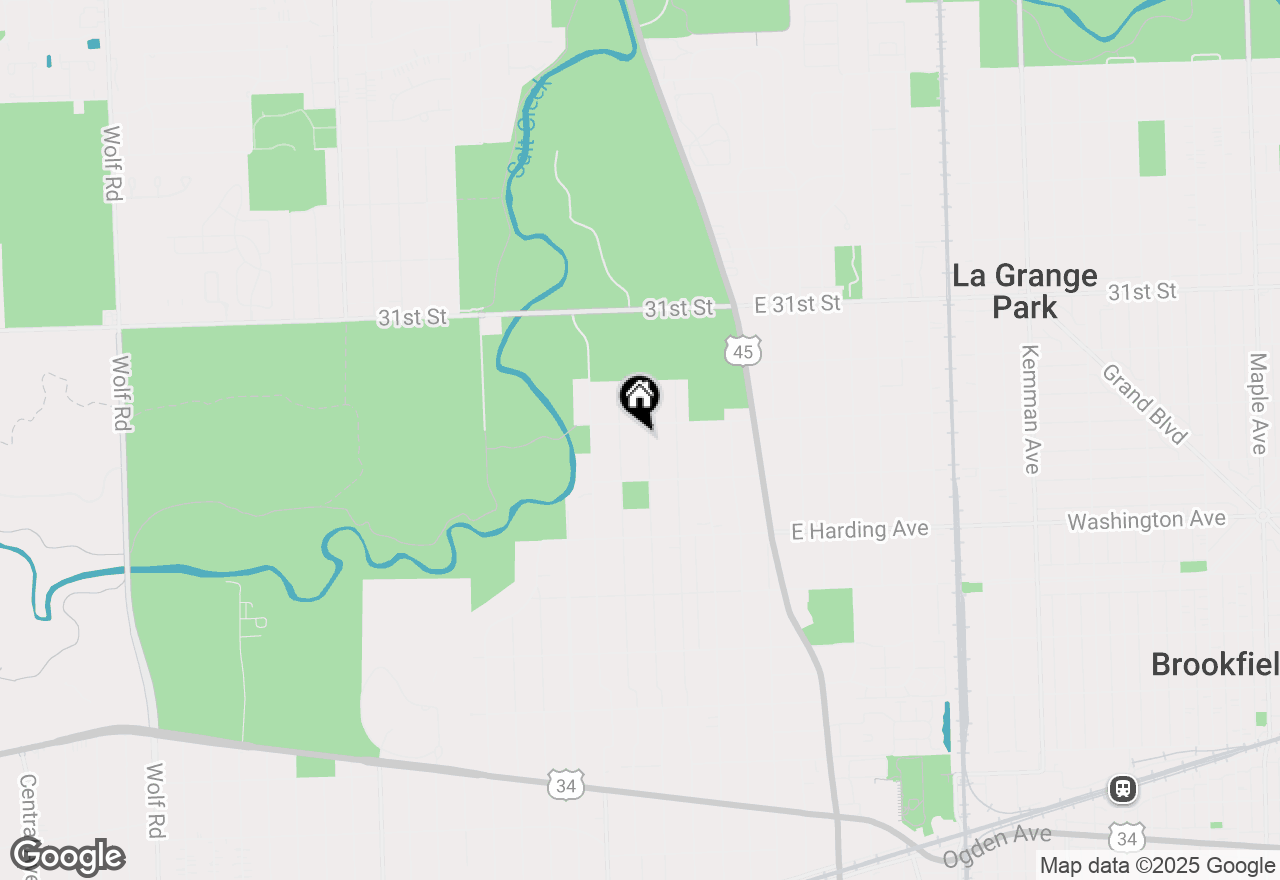 Map of 836 N Waiola Avenue, La Grange Park, IL 60526