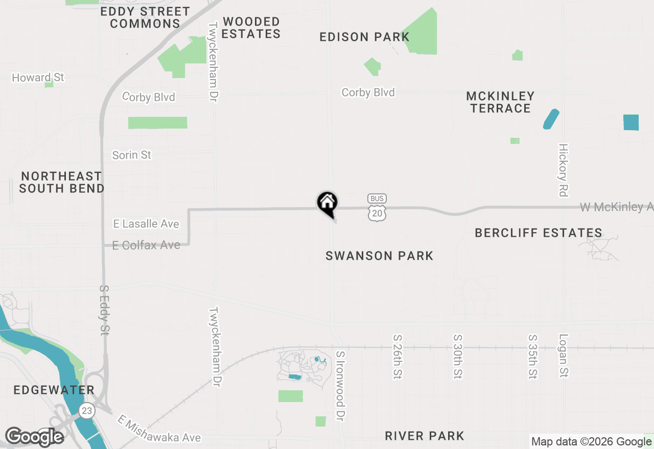 Map of 231 N Ironwood Drive, South Bend, IN 46615