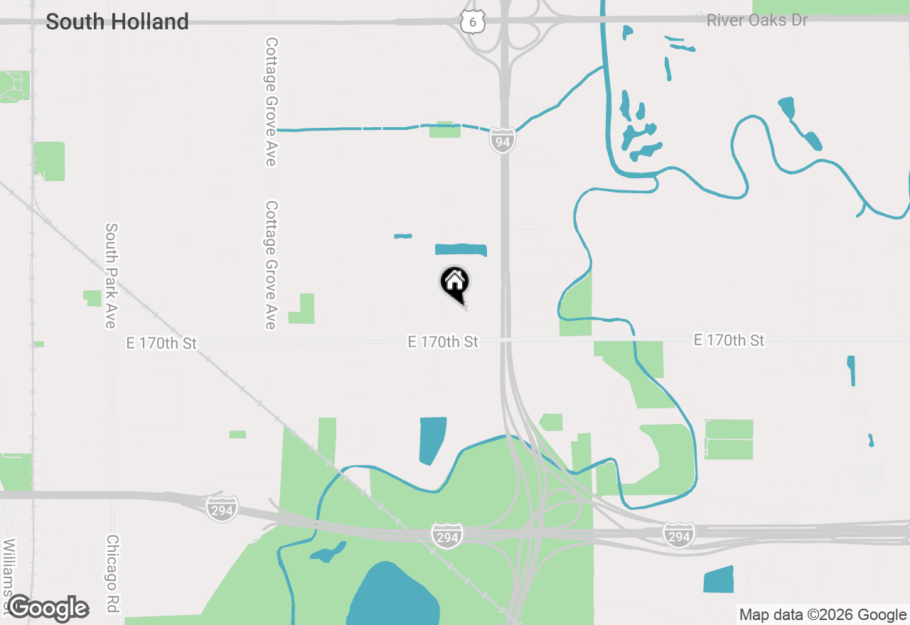 Map of 16916 Kimbark Avenue, South Holland, IL 60473