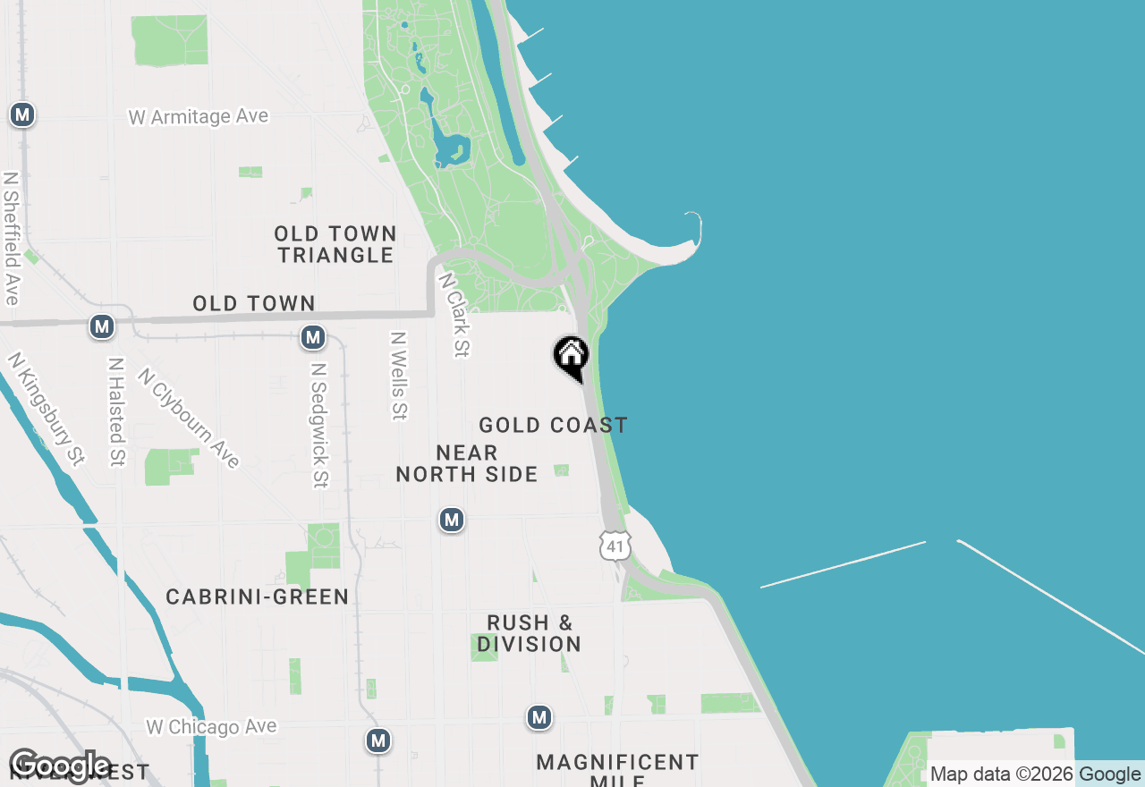 Map of 1418 N Lake Shore Drive #28, Chicago, IL 60610