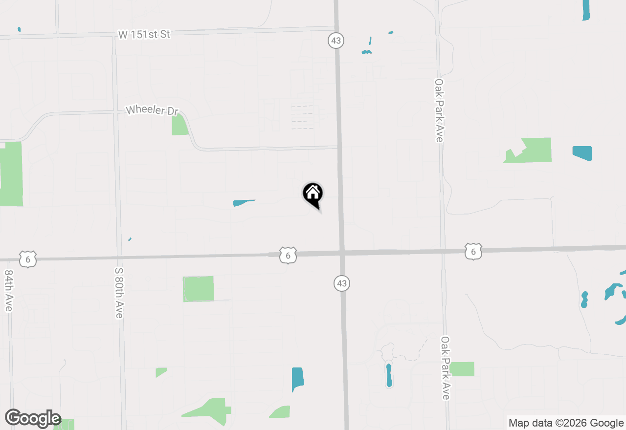 Map of 7305 Tiffany Drive #3A, Orland Park, IL 60462