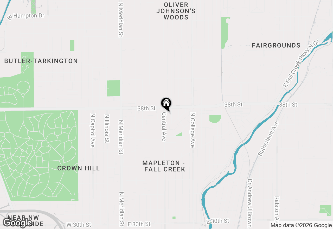 Map of 3751 Central Avenue, Indianapolis, IN 46205