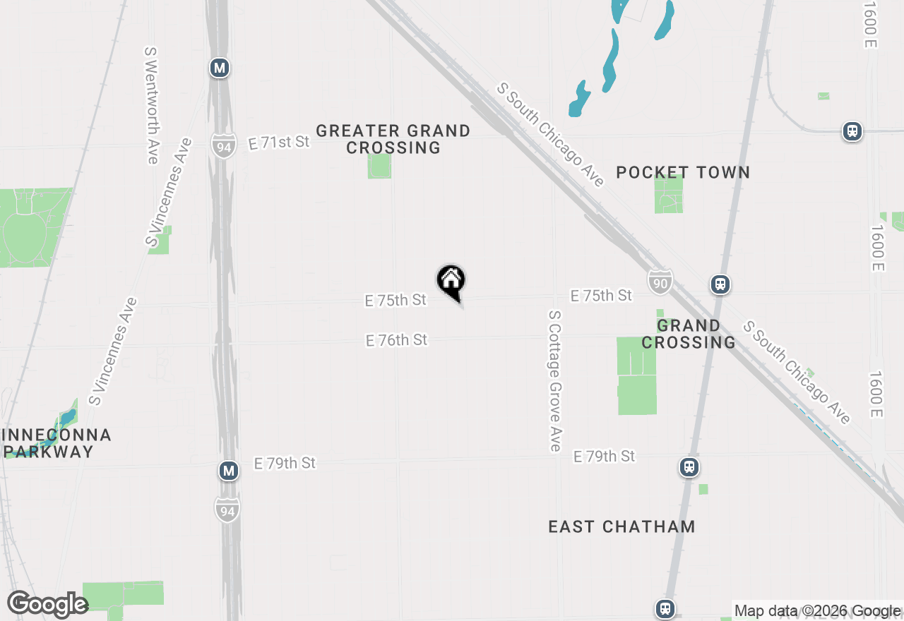 Map of 7514 S Rhodes Avenue, Chicago, IL 60619