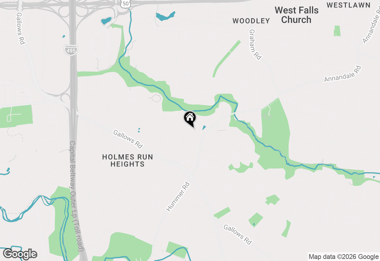 Map of 7506 Silver Maple Lane, Falls Church, VA 22042