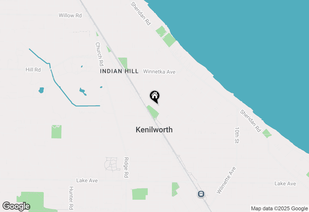 Map of 517 Cumnor Road, Kenilworth, IL 60043