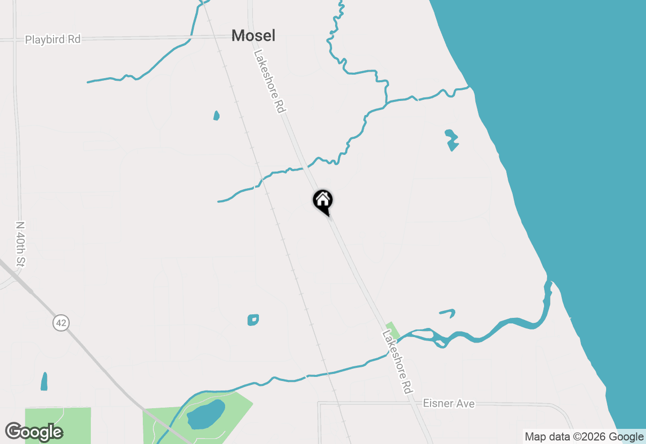 Map of 4528 Lakeshore Rd, Sheboygan, WI 53083