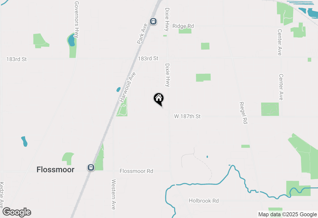 Map of 18652 Martin Avenue, Homewood, IL 60430