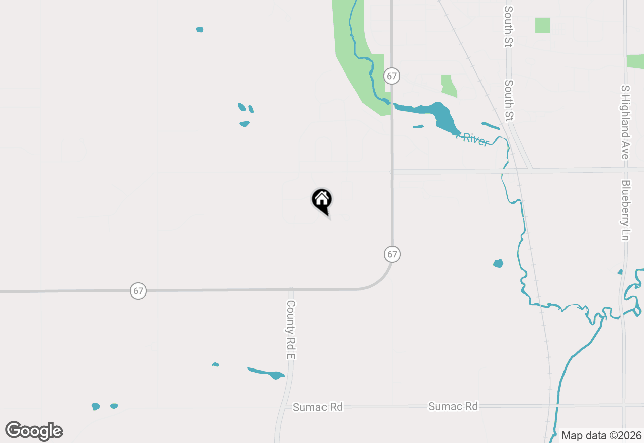 Map of 1403 Greystone Dr, Plymouth, WI 53073