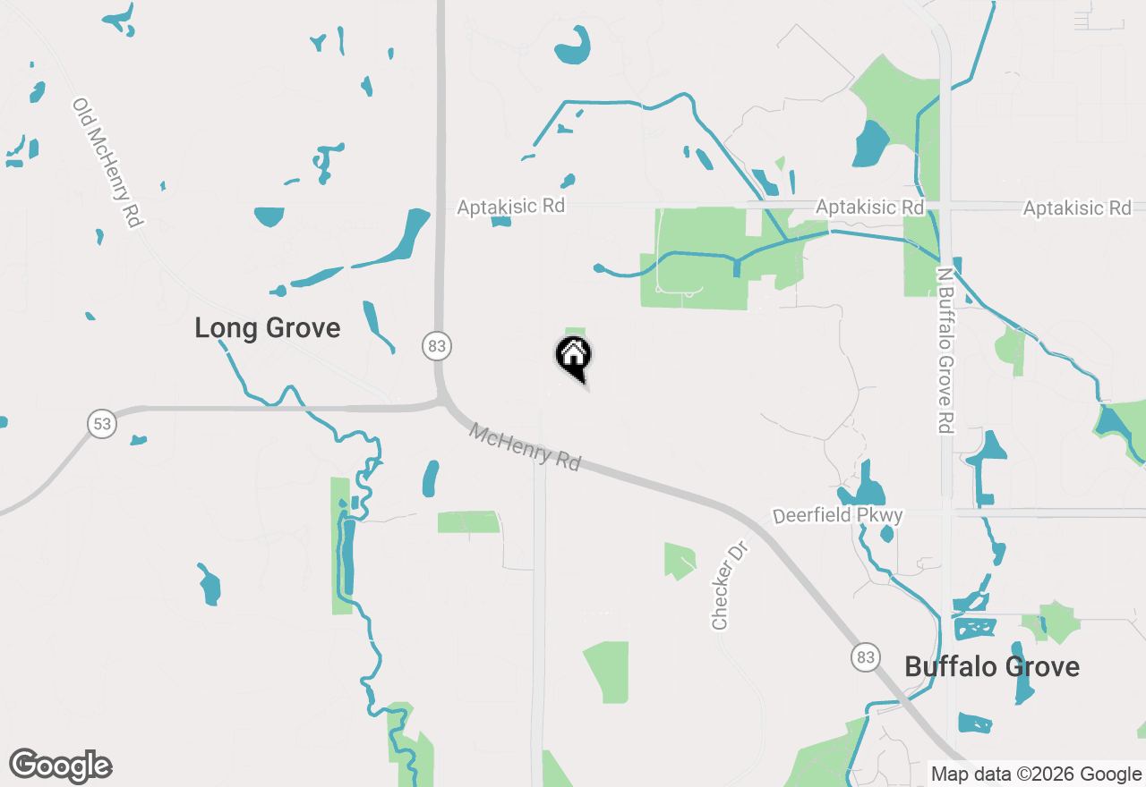Map of 1380 Logsdon Lane, Buffalo Grove, IL 60089