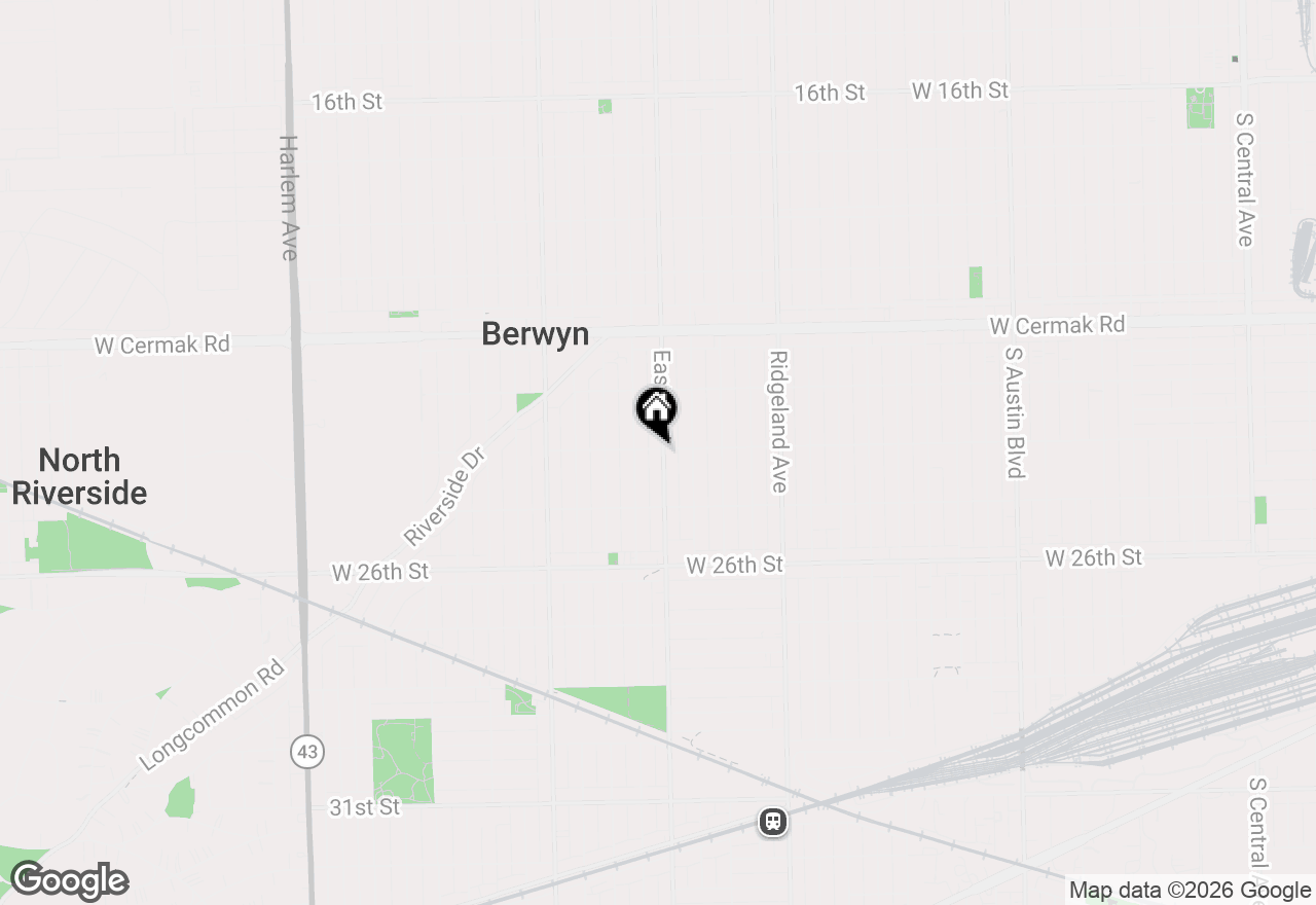 Map of 2402 East Avenue, Berwyn, IL 60402