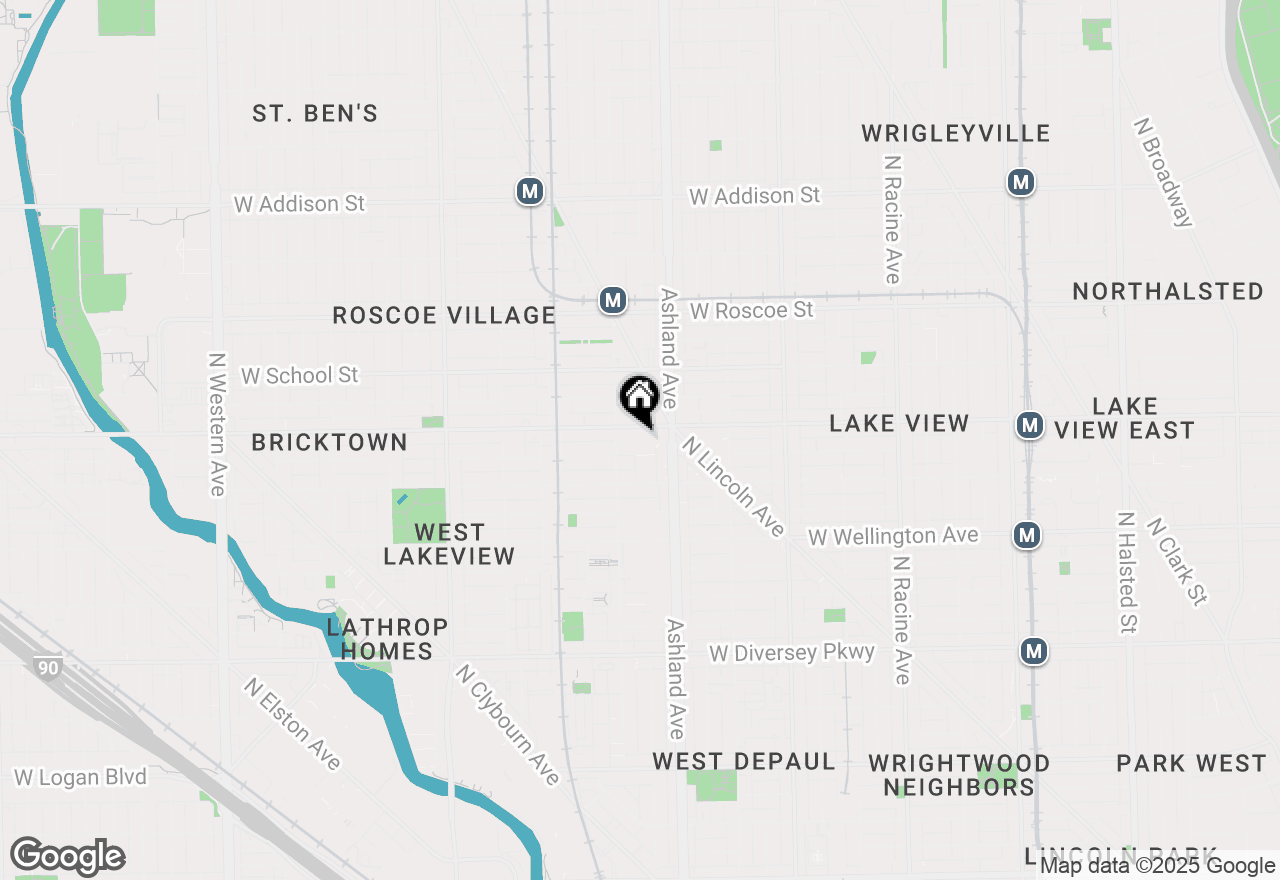 Map of 1635 W Belmont Avenue #605, Chicago, IL 60657