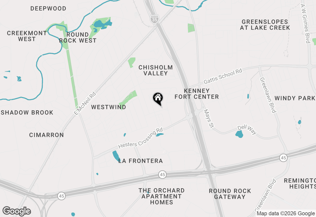 Map of 2107 Old West Pl #B, Round Rock, TX 78681