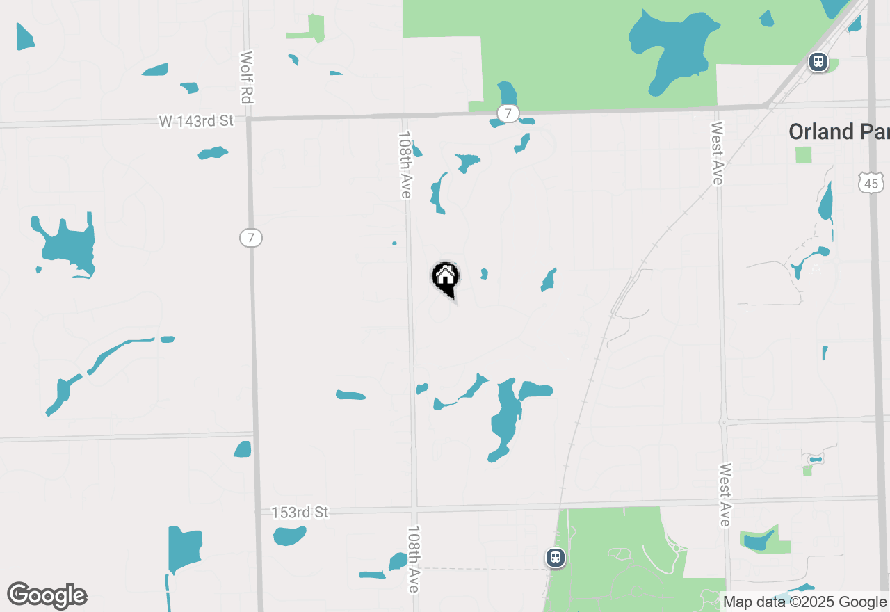 Map of 14740 Pine Tree Road, Orland Park, IL 60462