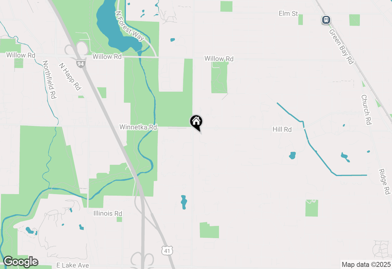 Map of 42 Woodley Road, Winnetka, IL 60093