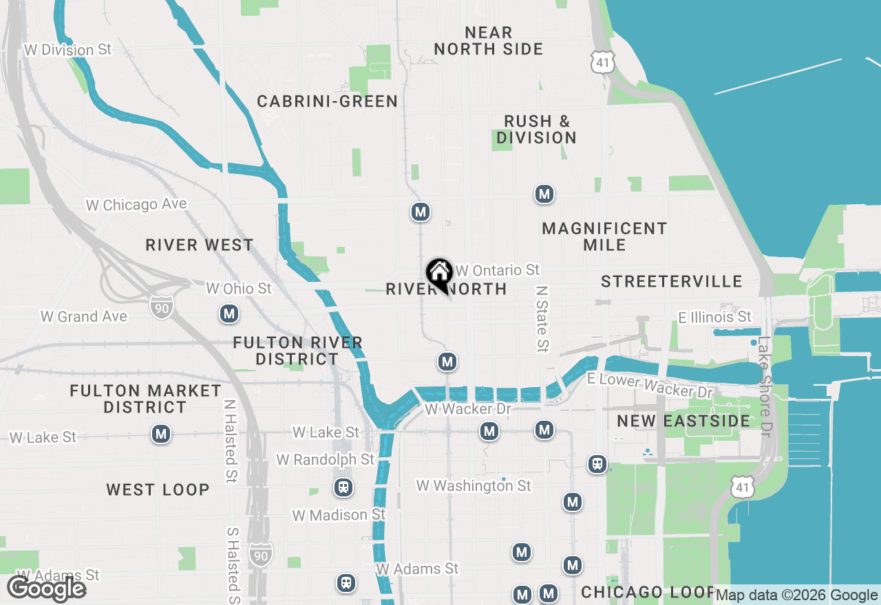 Map of 200 W Grand Avenue #1403, Chicago, IL 60654