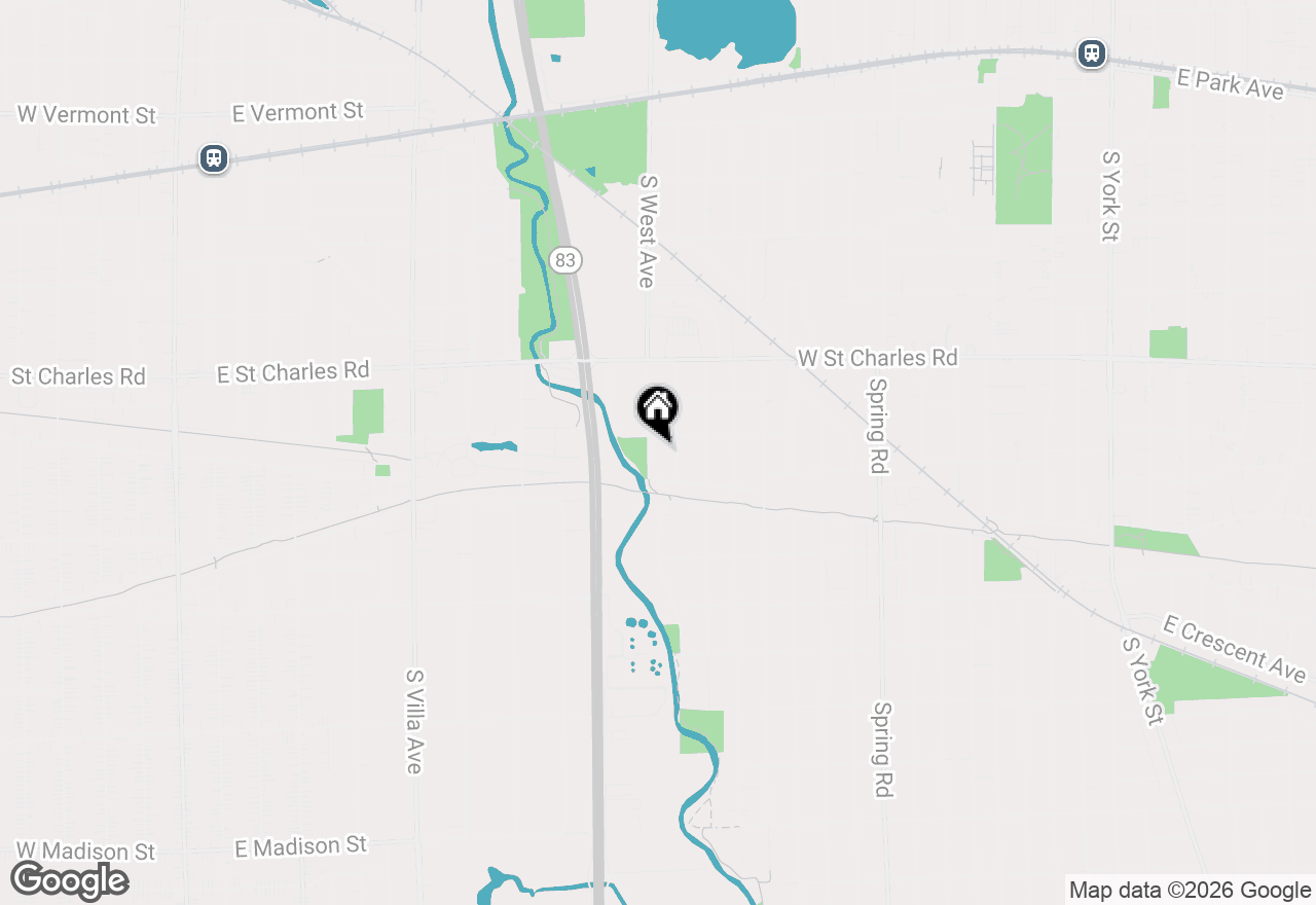 Map of 441 S West Avenue, Elmhurst, IL 60126