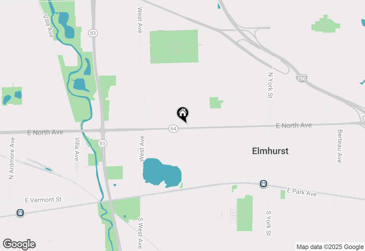 Map of 297 N Highland Avenue, Elmhurst, IL 60126