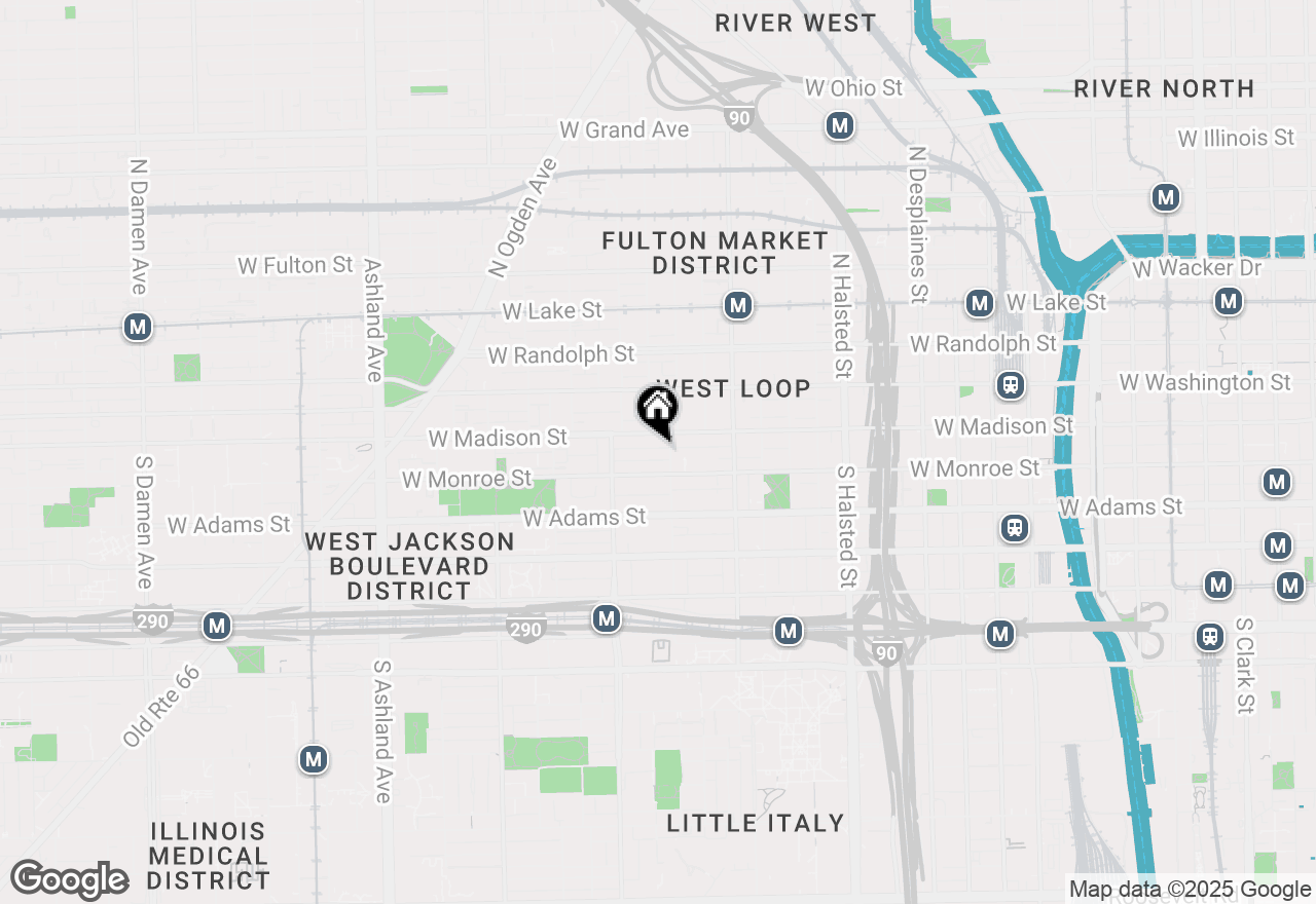 Map of 16 S Aberdeen Street #5, Chicago, IL 60607