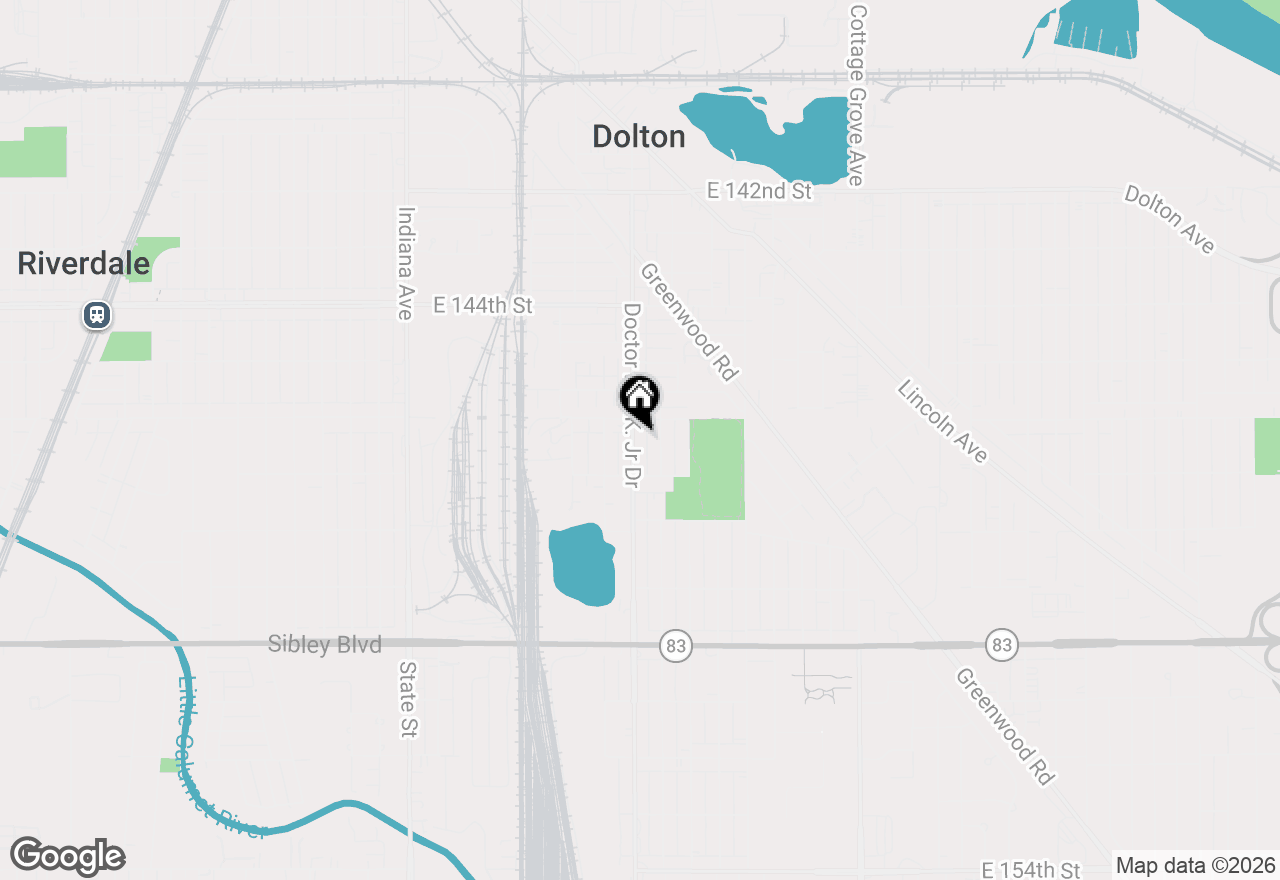 Map of 14619 Martin Luther King Jr Drive, Dolton, IL 60419