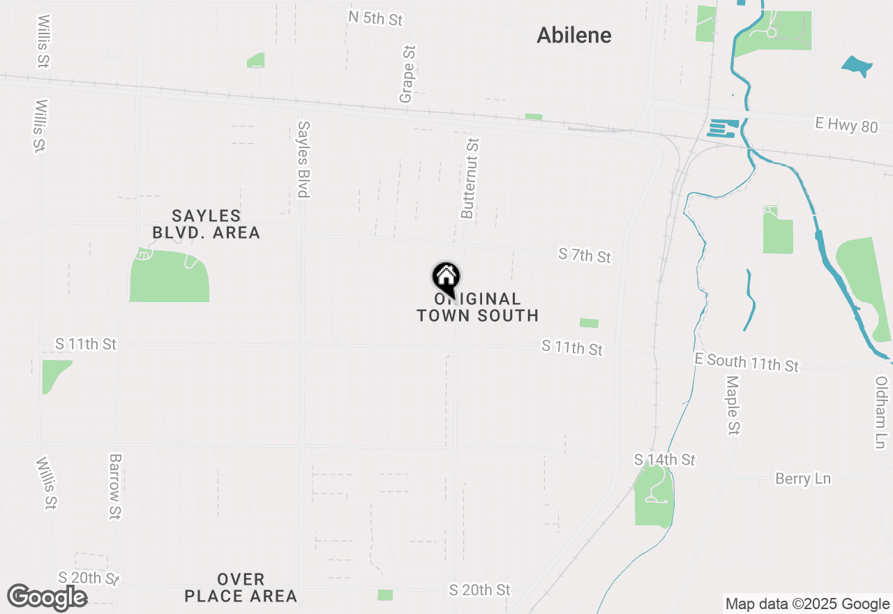 Map of 1330 S 9th Street, Abilene, TX 79602