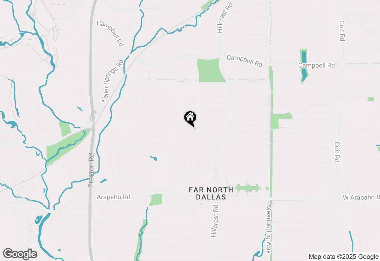 Map of 4906 Meadowcreek Drive, Dallas, TX 75248