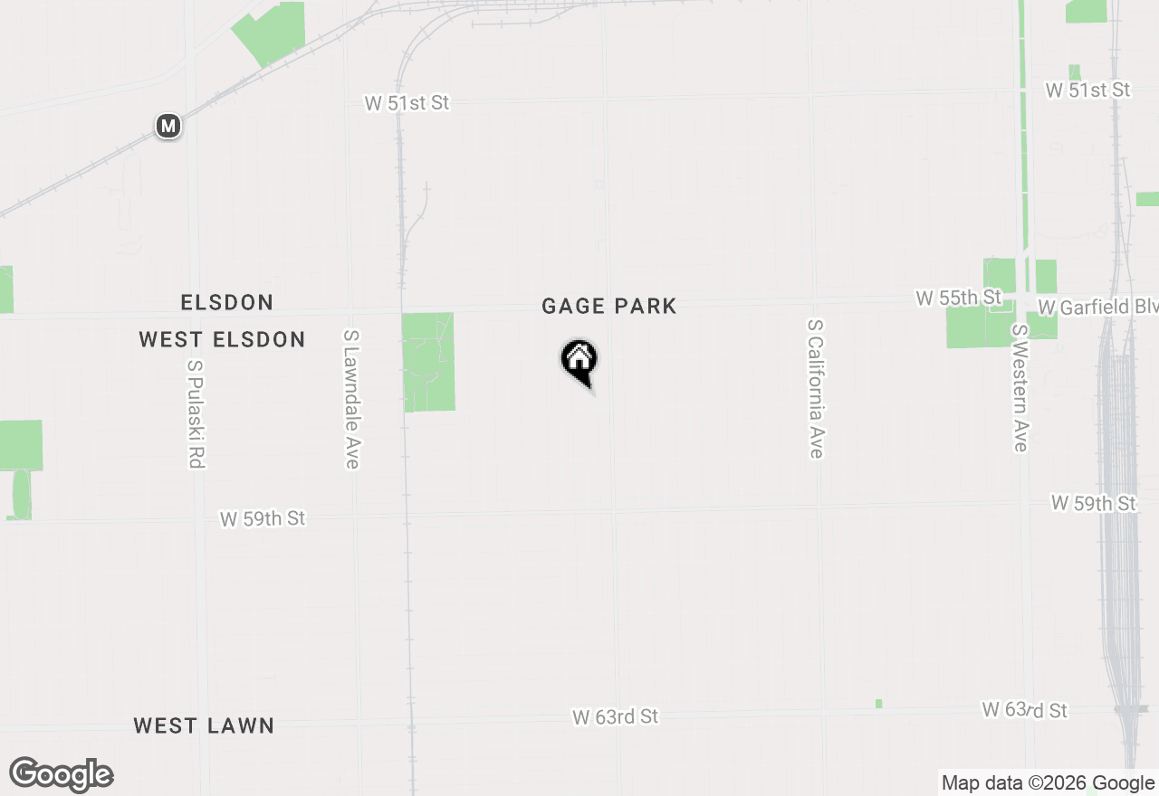 Map of 5648 S Sawyer Avenue, Chicago, IL 60629