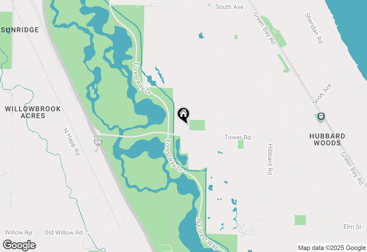 Map of 925 Pine Tree Lane, Winnetka, IL 60093